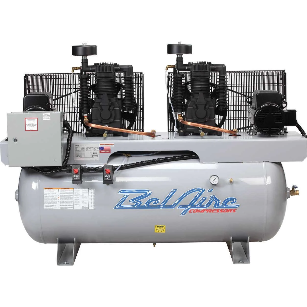 BelAire 6312D Air Compressor – 20HP Duplex