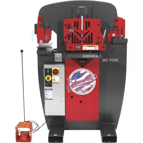 Edwards IW50-3P230-AC500 JAWS 50 Ton Ironworker – Acc Pkg, 3PH 230V