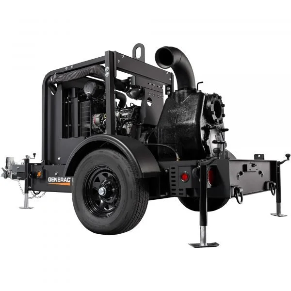 Generac 6961 Diesel Wet Prime Mobile Trash Pump (1680 GPM, 6in, Tier 4)Generac 6961 Diesel Wet Prime Mobile Trash Pump (1680 GPM, 6in, Tier 4)