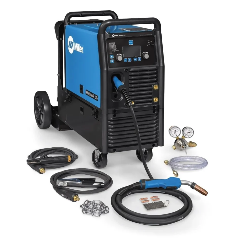 Miller Multimatic 235 Multi-Process Welder w/ Running Gear — example equipment relevant to multi process welder buying guide