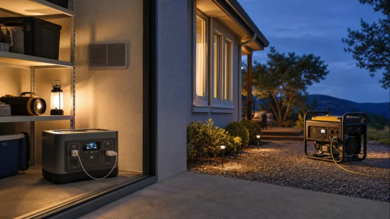 Portable power station vs generator comparison for emergency backup power