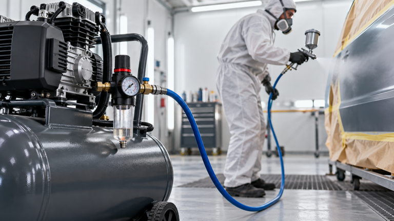 Air Compressor for Spray Painting: CFM, PSI, and Moisture Control